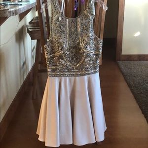 BEAUTIFUL!!!! champagne homecoming dress